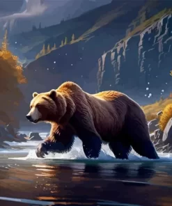 Big Kodiak Bear Diamond Painting