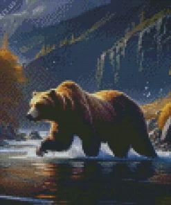 Big Kodiak Bear Diamond Painting