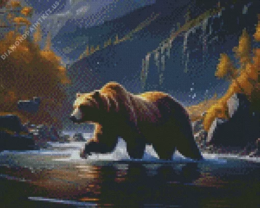 Big Kodiak Bear Diamond Painting