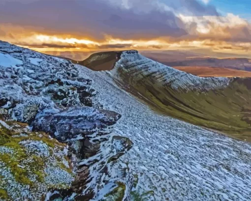 Brecon Beacons Sunrise Diamond Painting