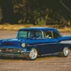 Classic Blue 57 Chevy Diamond Painting