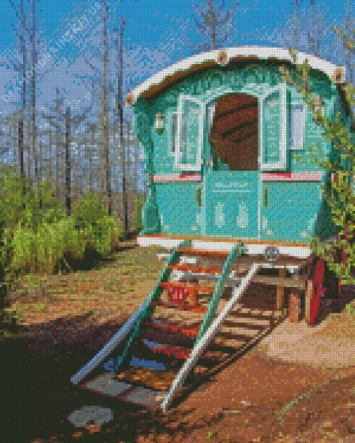 Classic Gypsy Caravan Diamond Painting