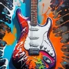 Colorful Electric Guitar Diamond Painting