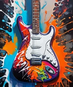 Colorful Electric Guitar Diamond Painting