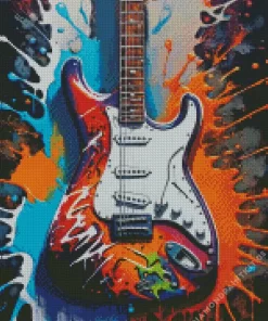 Colorful Electric Guitar Diamond Painting