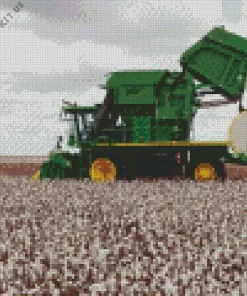 Cotton Harvesting Diamond Painting