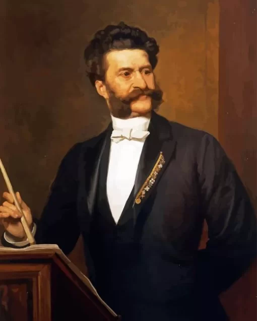 Johann Strauss Composer Diamond Painting