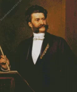 Johann Strauss Composer Diamond Painting