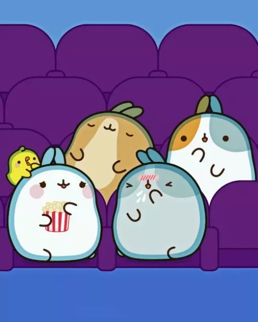 Molang Cartoon Diamond Painting