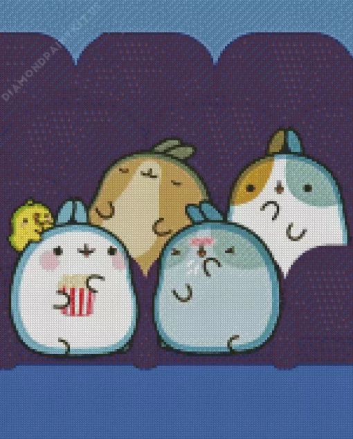 Molang Cartoon Diamond Painting