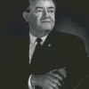 Monochrome Hubert Humphrey Diamond Painting