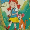 Pippi Longstocking Character Diamond Painting