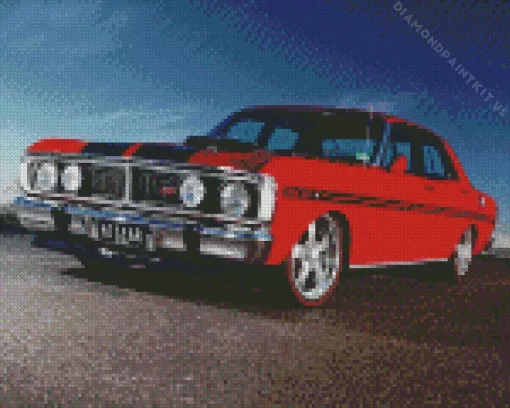 Red Ford XY Falcon GT Diamond Painting