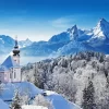 Snowy Bavarian Alps Diamond Painting