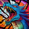 Stained Glass Dragon Art Diamond Painting