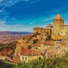 Volterra Town Diamond Painting