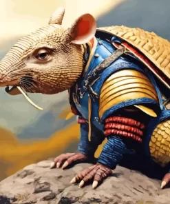 Armadillo Samurai Diamond Painting