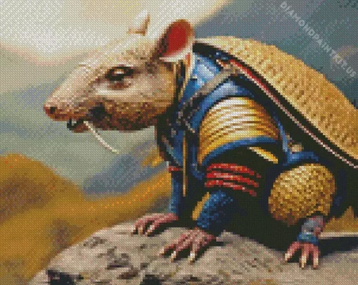 Armadillo Samurai Diamond Painting