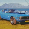 Classic Blue 60s Mustang Diamond Painting