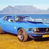 Classic Blue 60s Mustang Diamond Painting