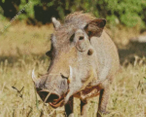 Common Warthog Diamond Painting