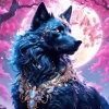 Magical Black Wolf Art Diamond Painting