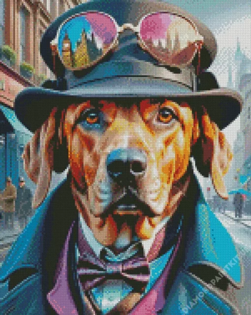 Mr Bloodhound Diamond Painting