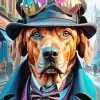 Mr Bloodhound Diamond Painting