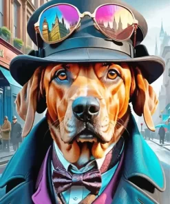 Mr Bloodhound Diamond Painting