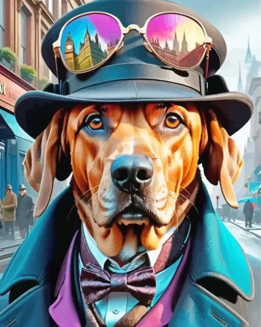 Mr Bloodhound Diamond Painting