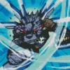 Powerful Black Weregarurumon Diamond Painting