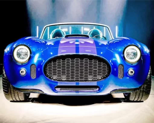 Shelby Blue AC Cobra Car Diamond Painting