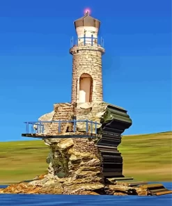 Tourlitis Lighthouse Diamond Painting