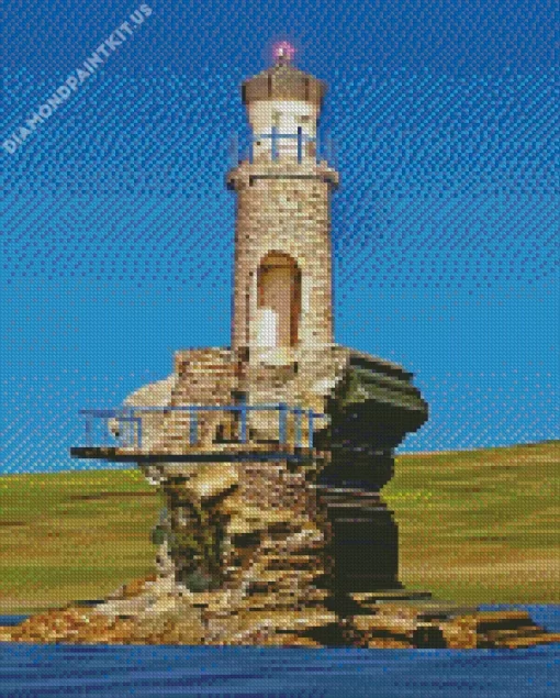 Tourlitis Lighthouse Diamond Painting