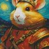 Viking Hamster Van Gogh Diamond Painting