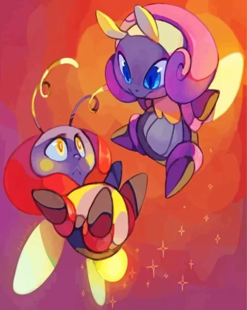 Volbeat and Illumise Diamond Painting