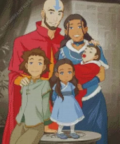 Aang and Katara Family Diamond Painting