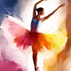 Abstract Ballerina Diamond Painting