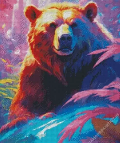 Abstract Bear Art Diamond Painting