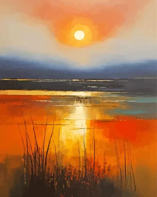 Aesthetic Evening Sunset Diamond Painting