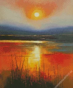 Aesthetic Evening Sunset Diamond Painting