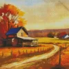 Aesthetic Fall Farmhouse Diamond Painting