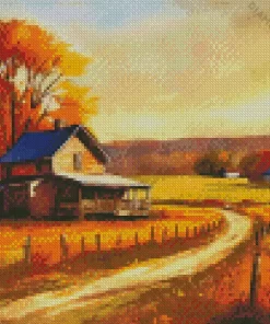 Aesthetic Fall Farmhouse Diamond Painting