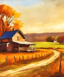 Aesthetic Fall Farmhouse Diamond Painting