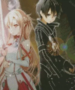 Asuna and Kirigaya Diamond Painting