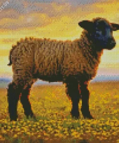 Baby Brown Lamb Diamond Painting