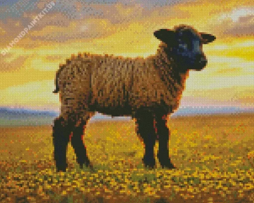 Baby Brown Lamb Diamond Painting