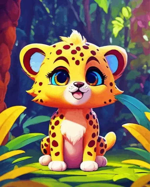 Baby Cheetah Diamond Painting