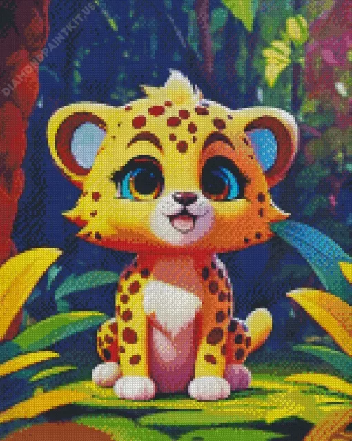 Baby Cheetah Diamond Painting