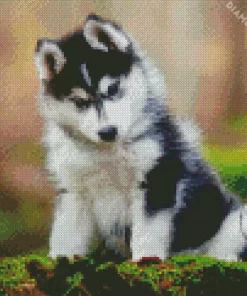 Baby Husky Diamond Painting